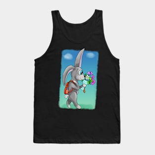 Back to school rabbit Tank Top